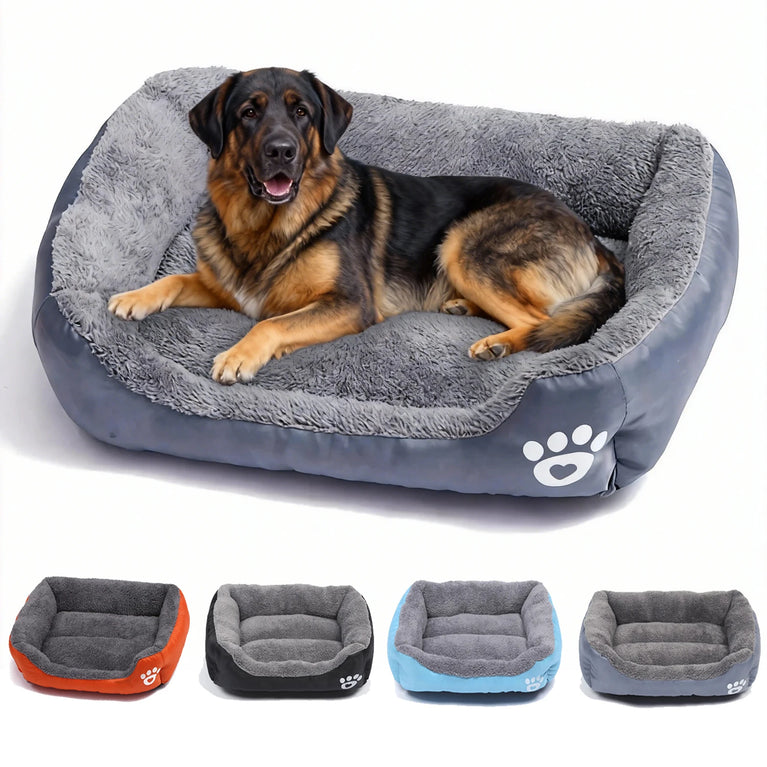Soft Square Waterproof Large Dog Sofa Winter Warm Elastic Cushion Bed