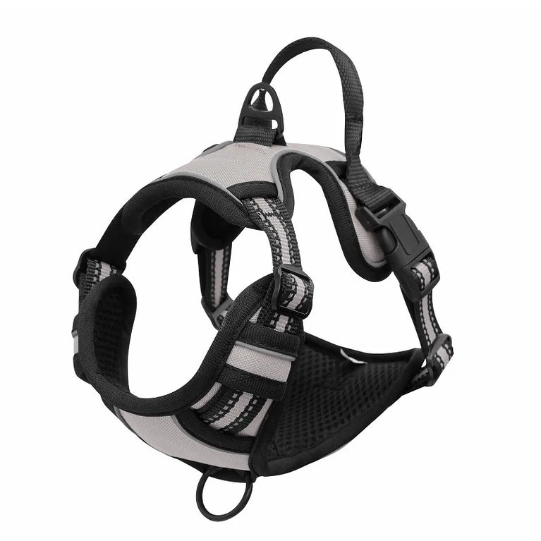 Heavy Duty No Pull Dog Harness Reflective Adjustable Control Handle Vest