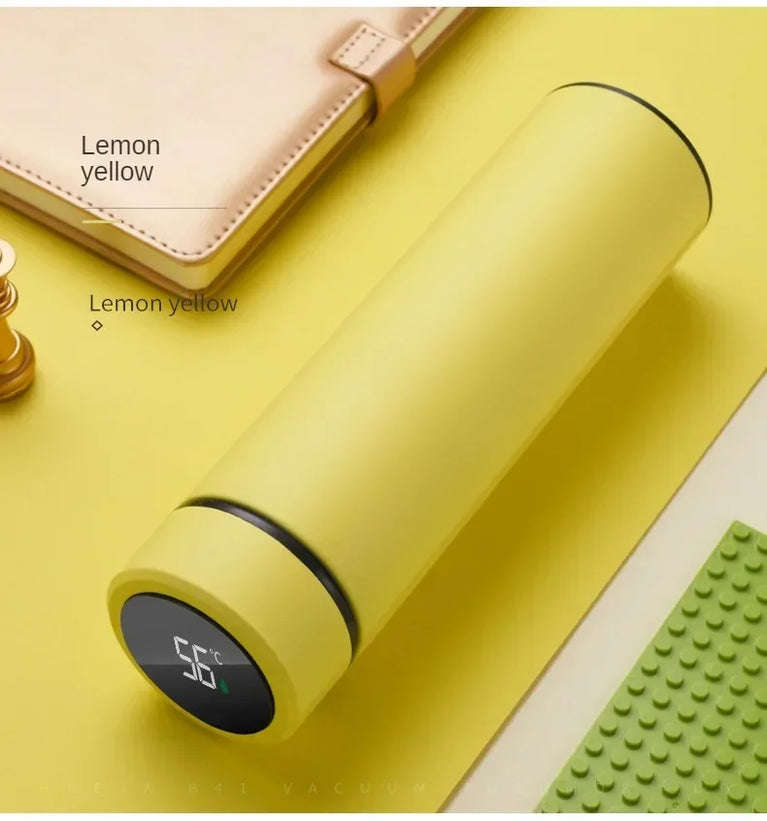 500ml Smart Stainless Steel Insulated Water Bottle with Display