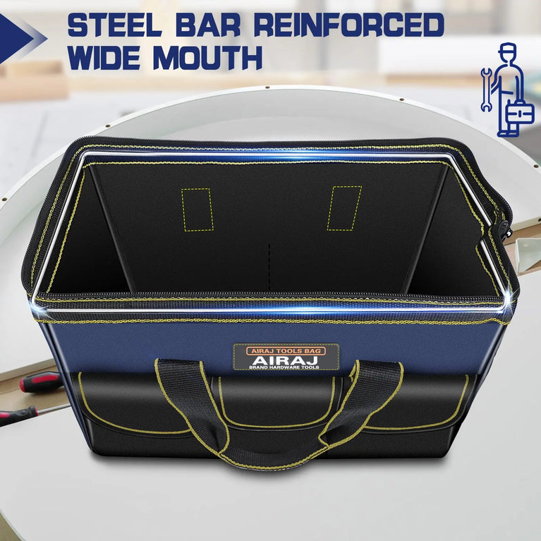 Professional Heavy-Duty Tool Bag | Industrial-Grade Electrician & Tradesman Organizer