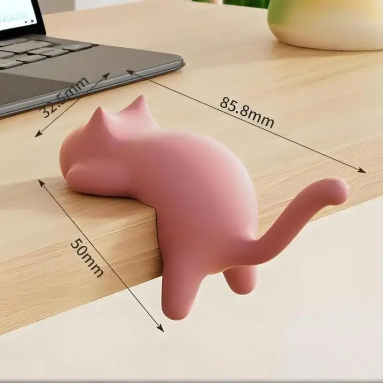 Cute Cat Bag Hook Portable Table Hanger Desk Organiser Holder Stand