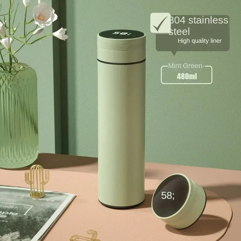 500ml Smart Stainless Steel Insulated Water Bottle with Display