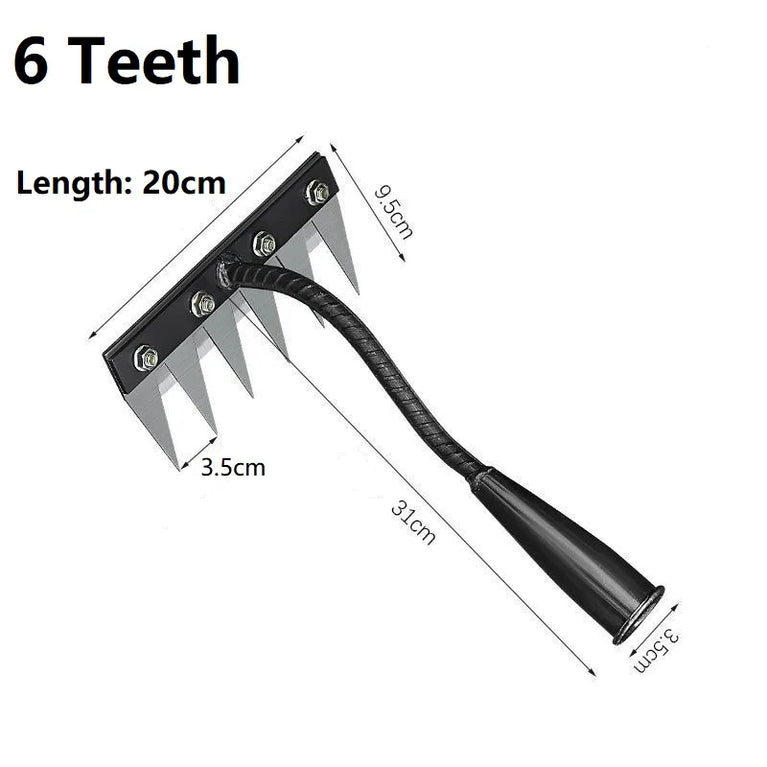 Heavy Duty Garden Weeding Rake Shovel Tool for Soil and Digging