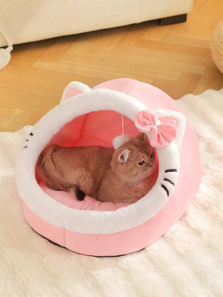 Soft Cozy Cat House Bed Tent Warm Deep Sleep Comfort Nest