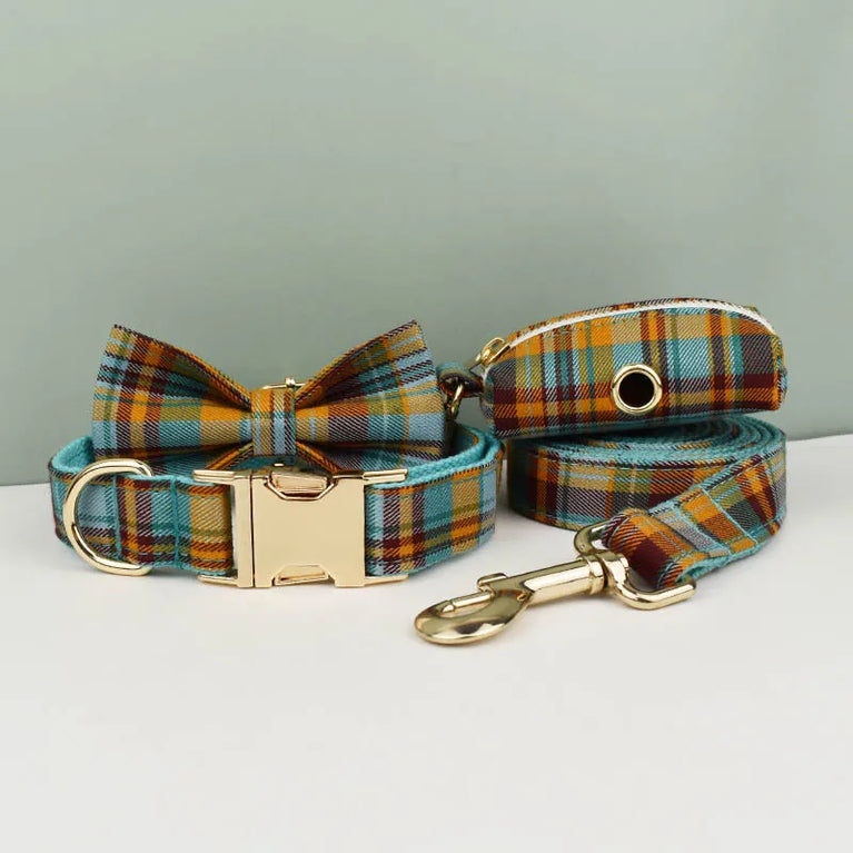 High Quality Personalized Dog Collar Leash Set Quick Release XS XL