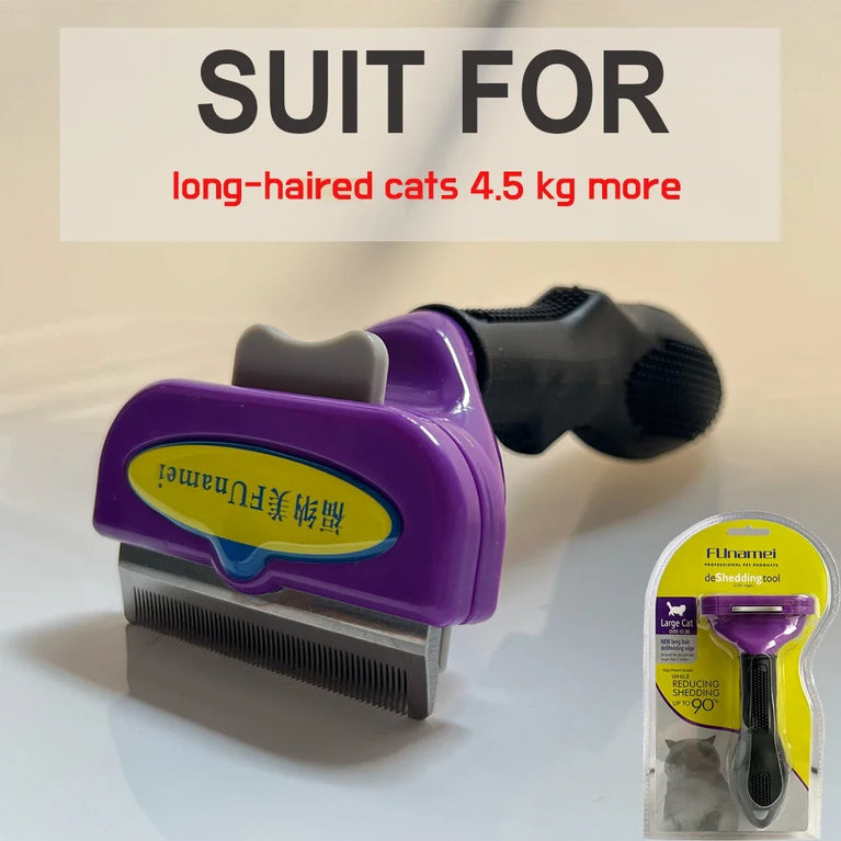 Pet Hair Remover Deshedding Brush Dog Cat Grooming Comb Tool