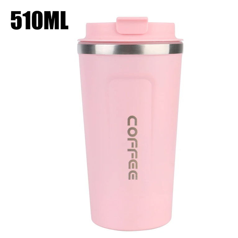Thermo Cafe Double Stainless Steel Coffee Mug Leak-Proof Travel Cup 380/510ML