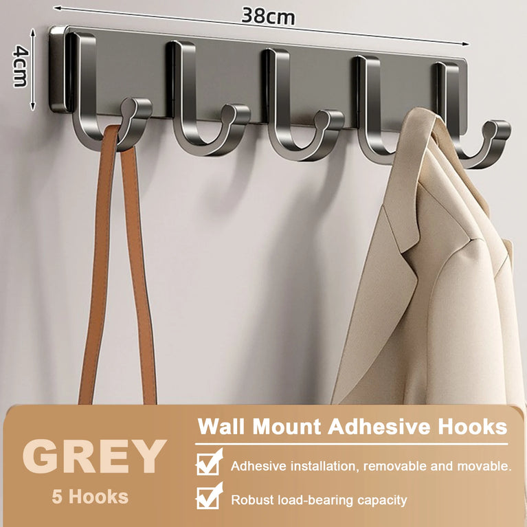 Non Perforated Bathroom Hooks,Wholesale of Door Hooks, Space Aluminum, Bedroom Storage, Clothes Hanger Hooks, Wall Clothes Hook