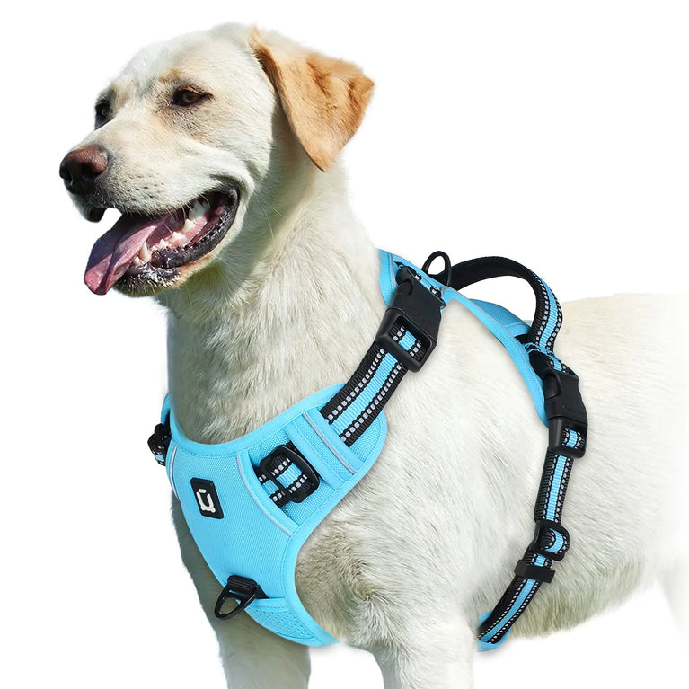 No Pull Adjustable Soft Padded Dog Harness Vest With Control Handle