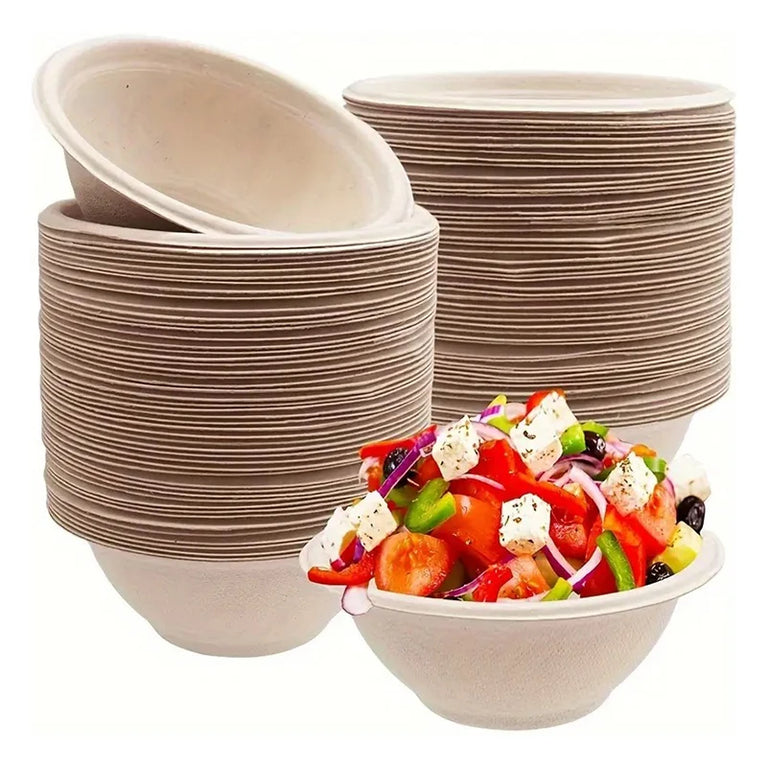 Disposable Paper Bowls Set for Party Fruits Salads Desserts Wedding Birthday Christmas Food Serving Containers