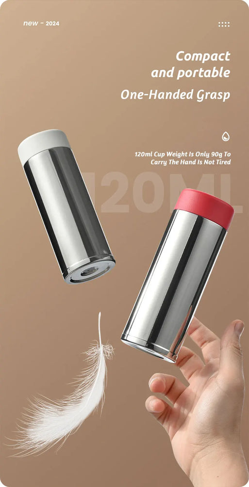 Mini 316 Stainless Steel Insulated WaterBottle Vacuum Flask 180ml