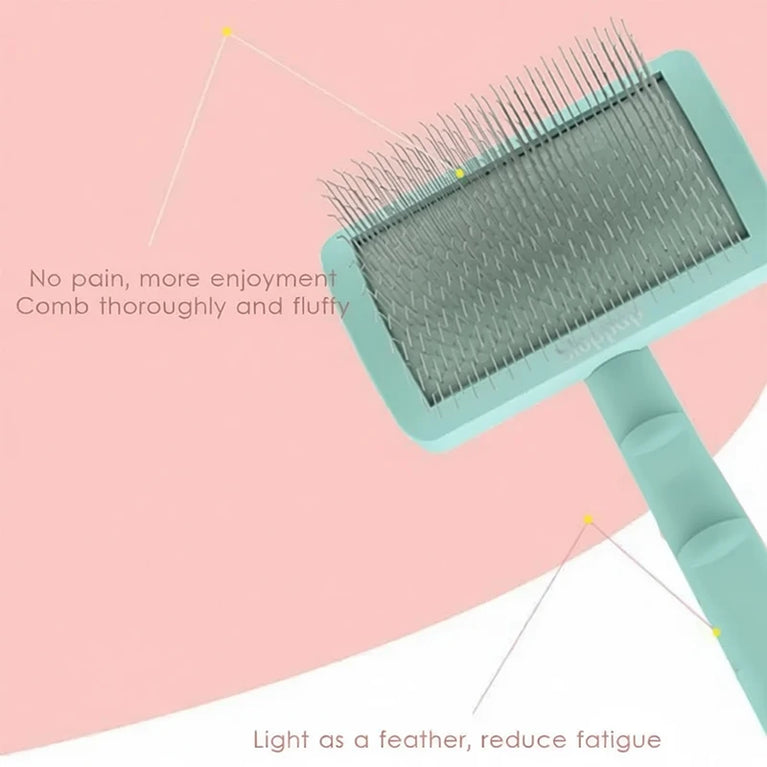 Dog Grooming Comb Shedding Hair Remove Needle Brush Slicker Massage Tool