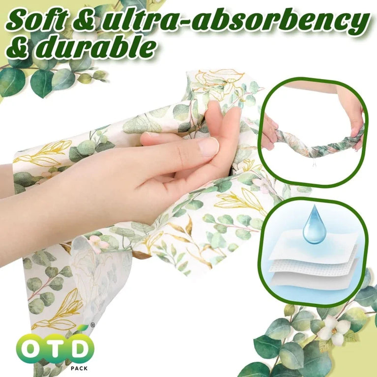 Eucalyptus Disposable Paper Napkins Soft Absorbent Party Towels