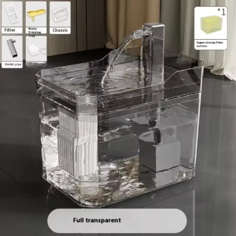 Cat Water Fountain Automatic Circulating Pet Water Dispenser Large Capacity Intelligent Charging System