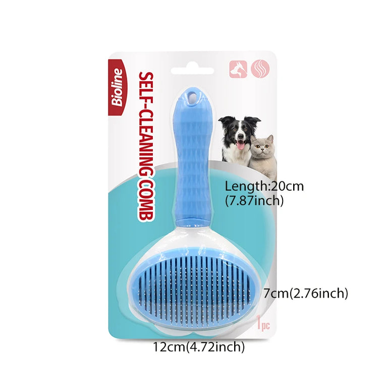 Self Cleaning Pet Hair Remover Brush for Dogs Cats Grooming