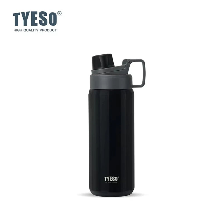 600ml Insulated Stainless Steel Water Bottle with Straw Flask
