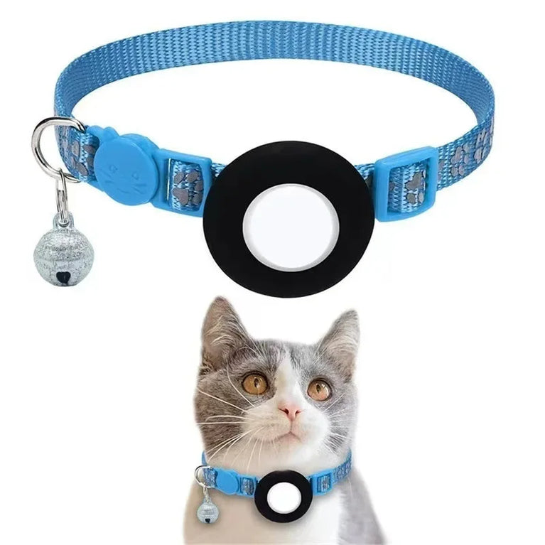 Airtag Cat Collar Breakaway Reflective Adjustable 7-12In GPS Collar