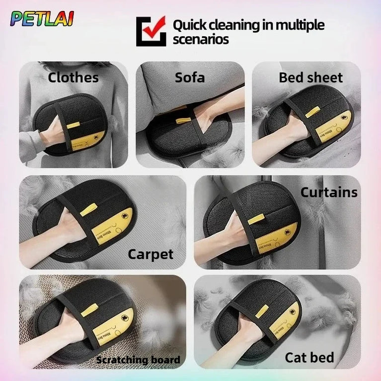 Electrostatic Pet Hair Removal Brush | Reusable Dedusting Tool for Upholstery