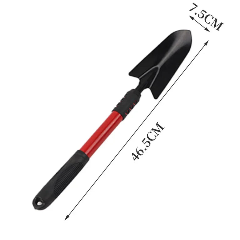 5-Tooth Gardening Spade Shovel Tool Set with Extended Handle