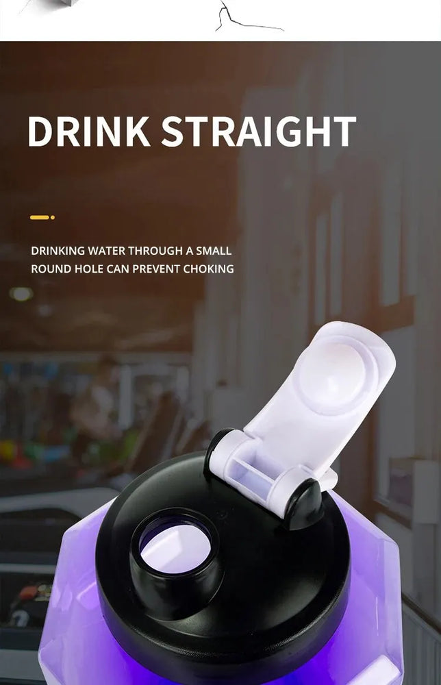 1500ML Dumbbell Shaped Gym Waterbottle Portable Fitness Drinking Bottle
