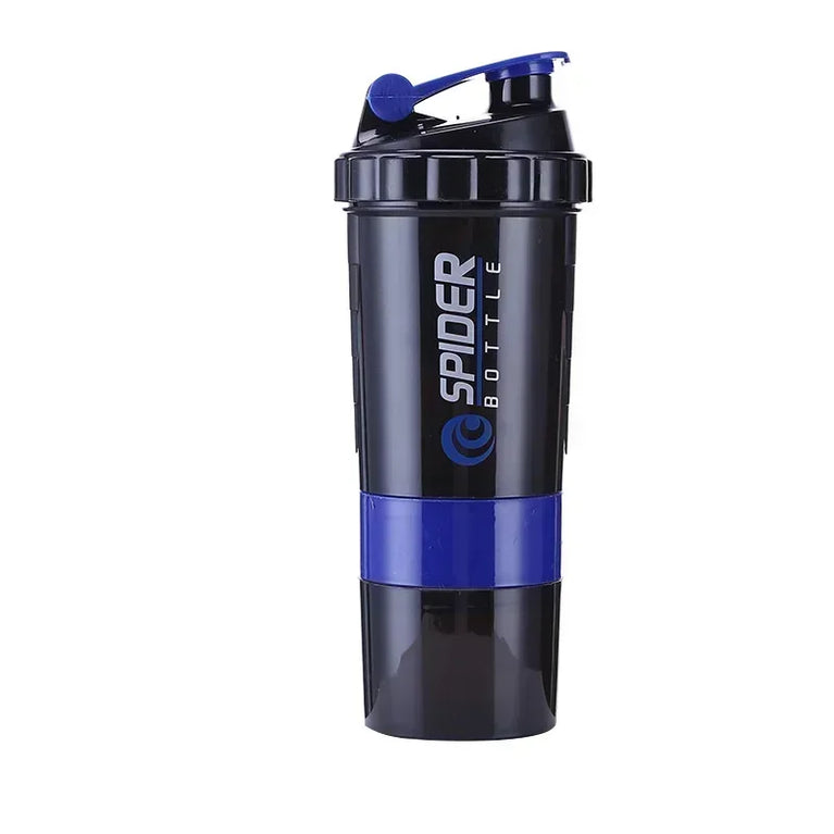 550ML 3 Layer Shaker Protein Mixing Waterbottle Fitness Gym Sports Cup