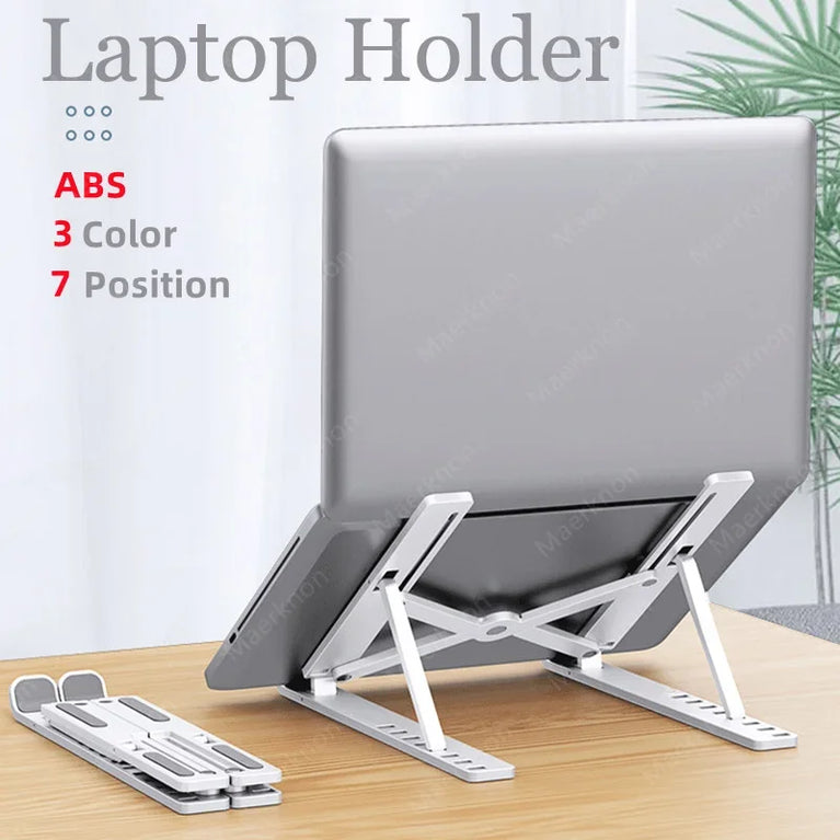 Portable Adjustable Laptop Stand | Foldable Ergonomic Notebook & Tablet Holder
