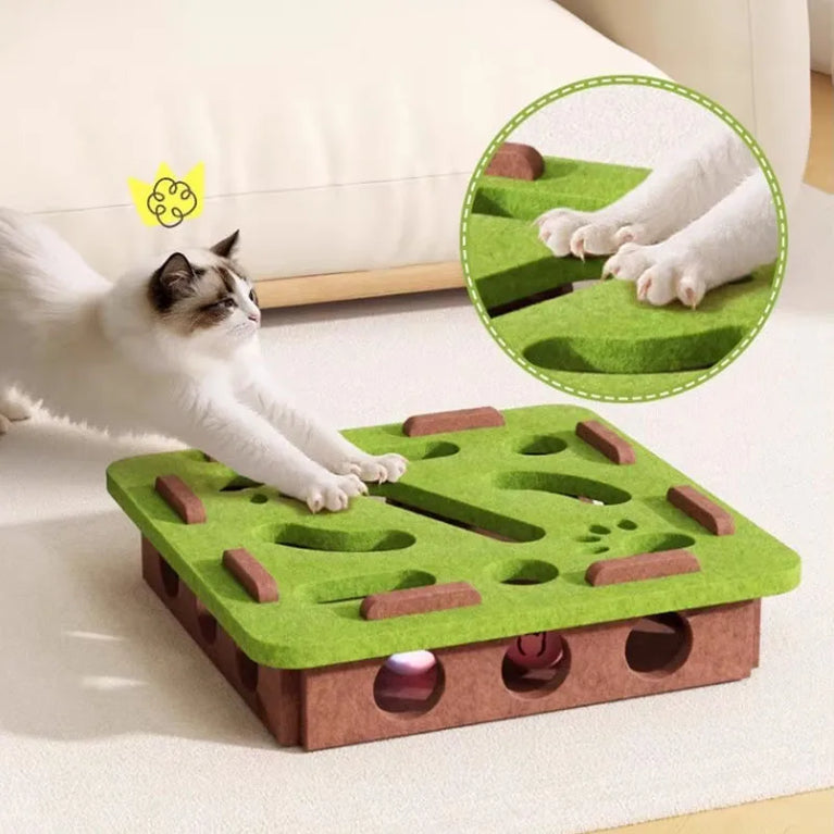 Multi-Functional Sisal Scratching Post & Ball Toy