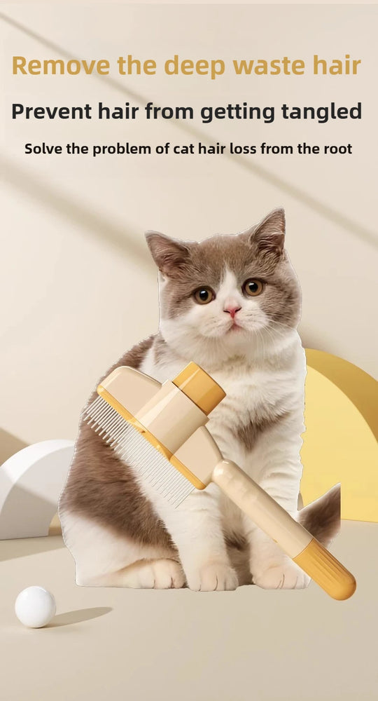 Cat Hair Remover Comb Flea Comb Self Cleaning Pet Brush Tool
