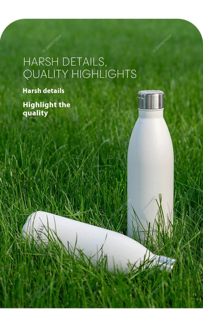 750ml Vacuum Insulated Stainless Steel Cola-Shaped Water Bottle Flask