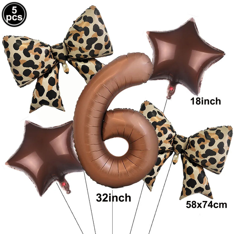 Leopard Print Birthday Party Disposable Tableware Set-Animal Theme Decor