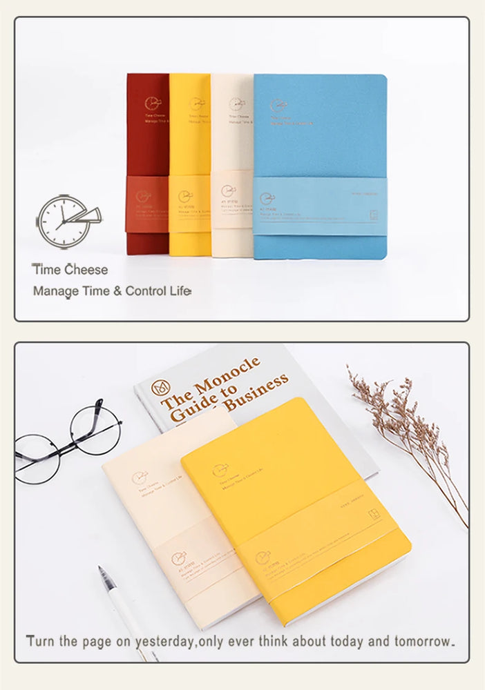 Undated Weekly Planner | 16K Portable Agenda & Time-Management Notebook