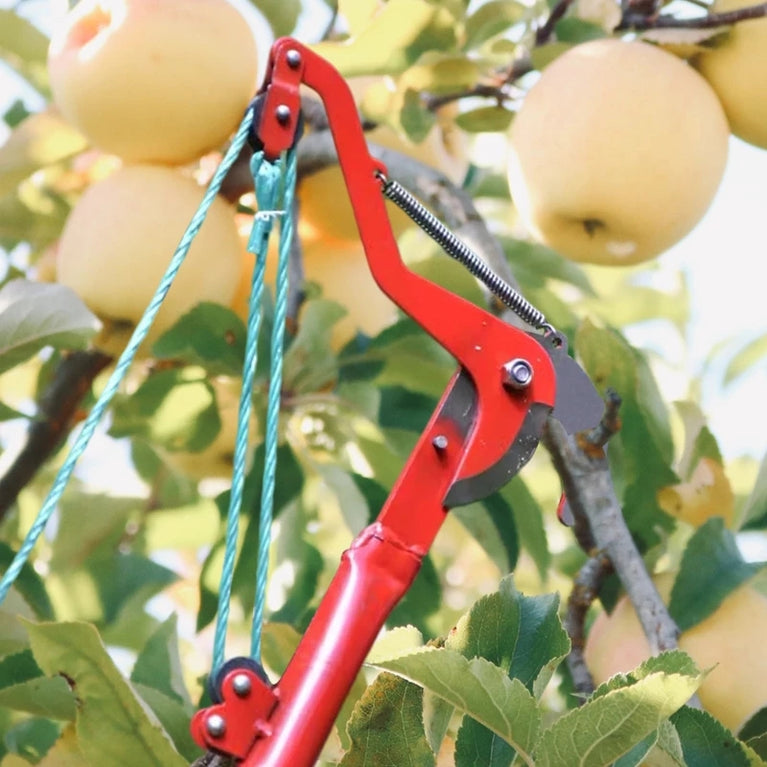 High Branch Extension Lopper Tree Pruner Saw Cutter Rope Garden Tool