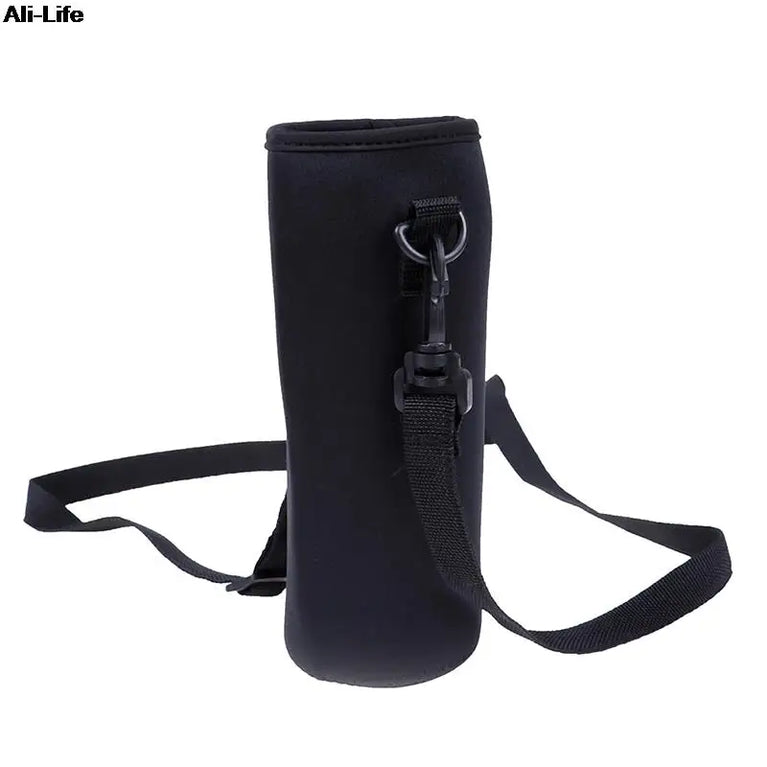 1000ML Neoprene Water Bottle Carrier Bag With Shoulder Strap Insulated Bottle Cover Pouch Holder Travel Outdoor Sport Sleeve
