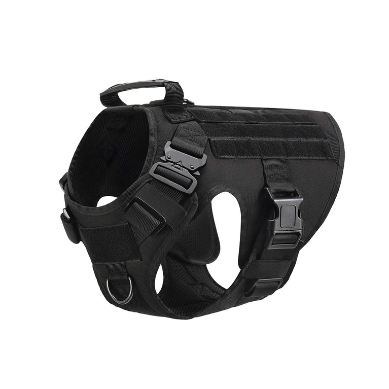 Military Tactical Dog Harness Adjustable Heavy Duty Training Vest For Large Dogs