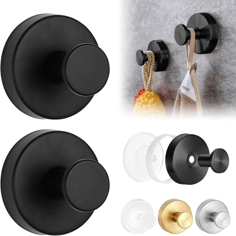 Black/white Vacuum Suction Cup Hooks Punch Free Bath Sucker Hook Wall Hook Hanger Glass Kitchen Bathroom Hooks for Towel Handbag