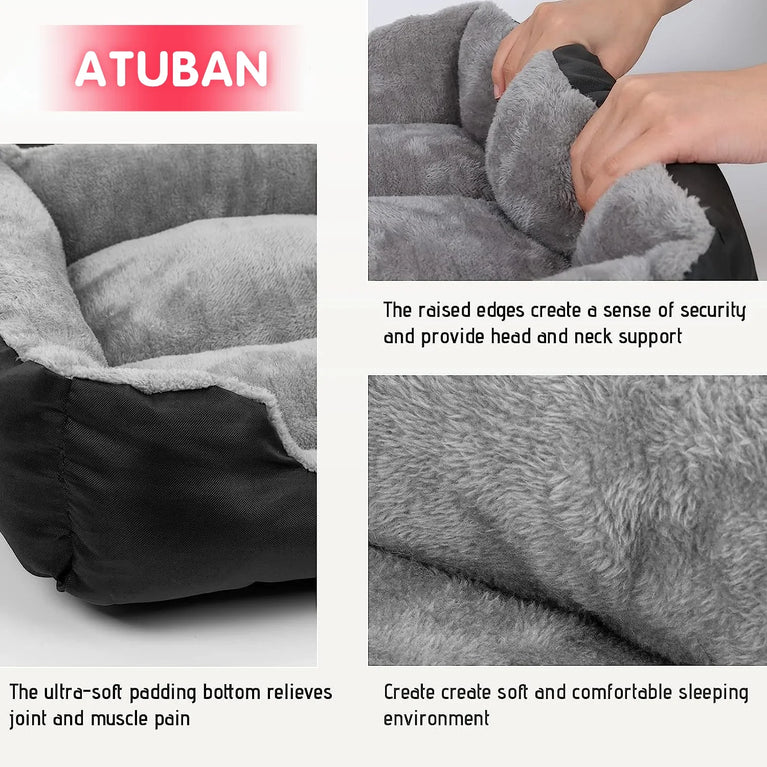 Soft Square Waterproof Large Dog Sofa Winter Warm Elastic Cushion Bed