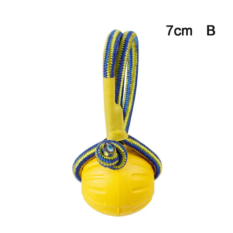 Indestructible Rubber Ball Dog Toy for Fetch Chew Training Play