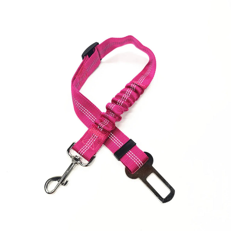 Adjustable Reflective Dog Car Seat Belt Harness With Lights Safety Travel Belt