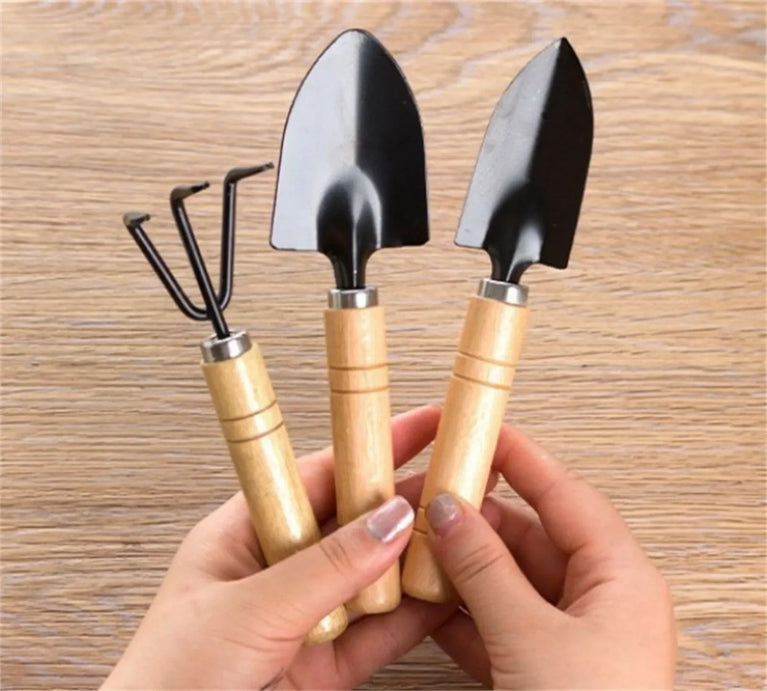 3 Pcs Small Garden Shovel Set for Indoor Outdoor Planting Tools