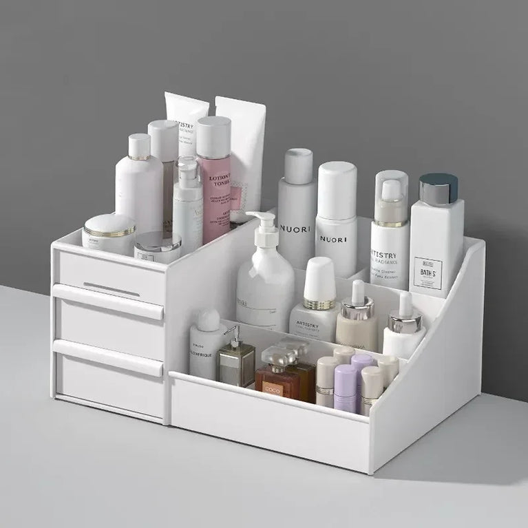 Plastic Drawer Makeup Storage Box Desktop Stationery Organizer