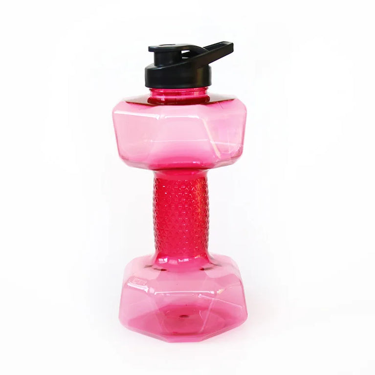 1500ML Dumbbell Shaped Gym Waterbottle Portable Fitness Drinking Bottle
