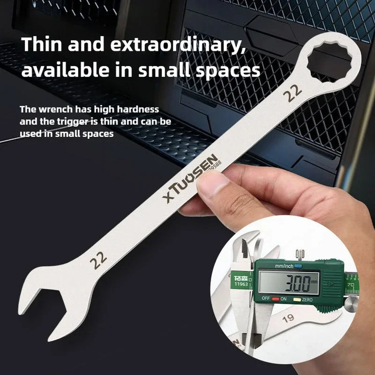 Ultra-Thin Combination Wrench | Precision Dual-Purpose Hand Tool