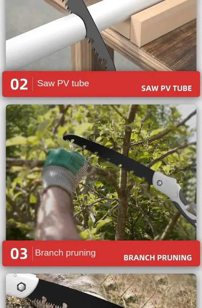 Professional Folding Hand Saw | High-Efficiency Woodworking & Logging Tool
