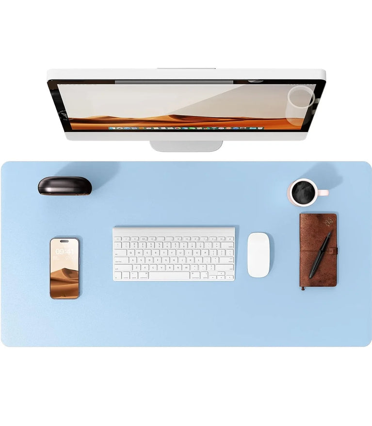 Professional Leather Desk Pad | Large Non-Slip Mouse Pad & Desk Protector