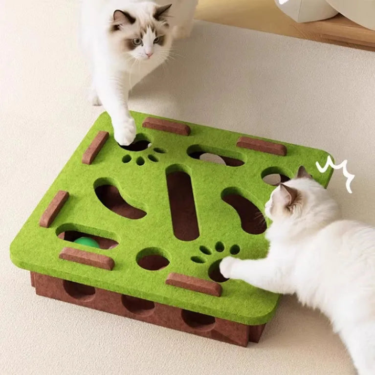 Multi-Functional Sisal Scratching Post & Ball Toy