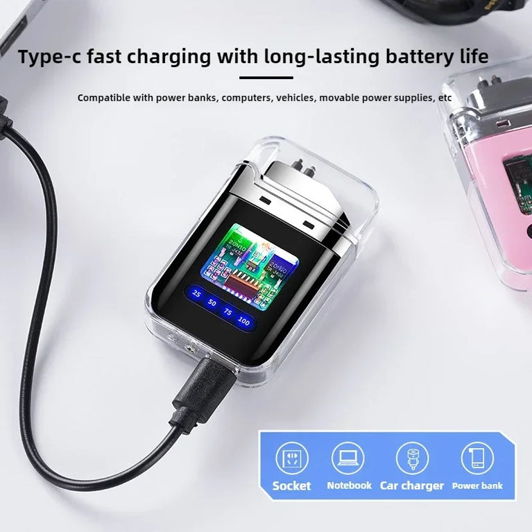 Electric Double Arc USB Plasma Lighter | Windproof Rechargeable Outdoor Tool