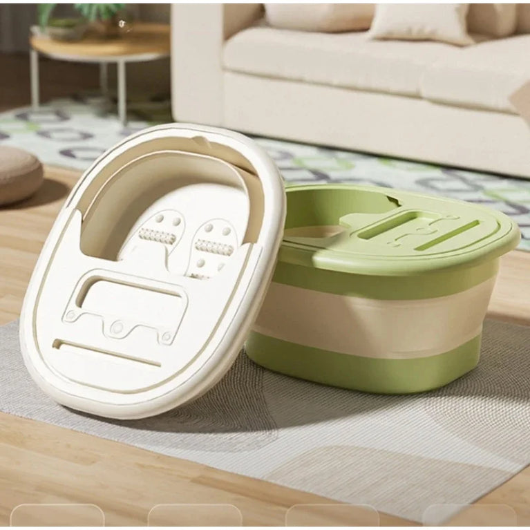 Portable Foldable Foot Bath Tub | Space-Saving Adult Foot Soak & Massage Basin