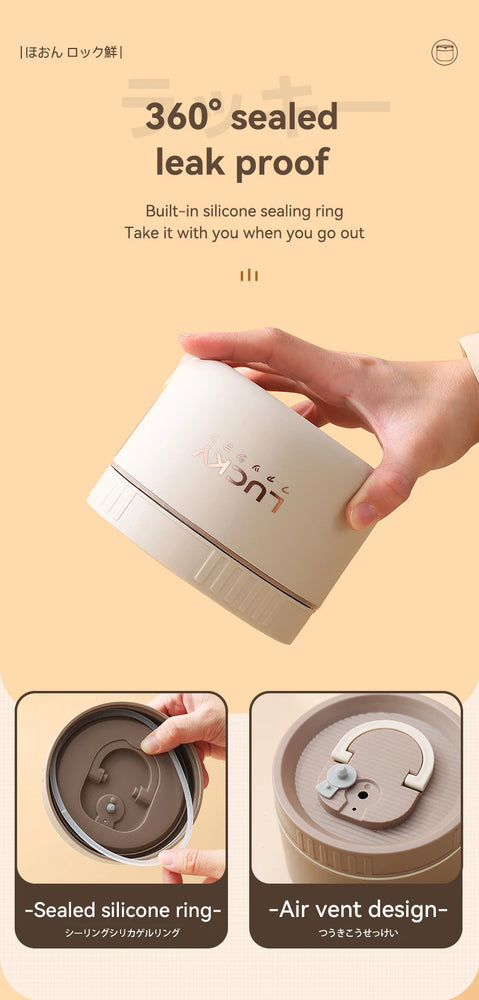 Bento Lunch Box Set Portable Keep Warm Insulated Stainless Steel Thermal Food Container Bag