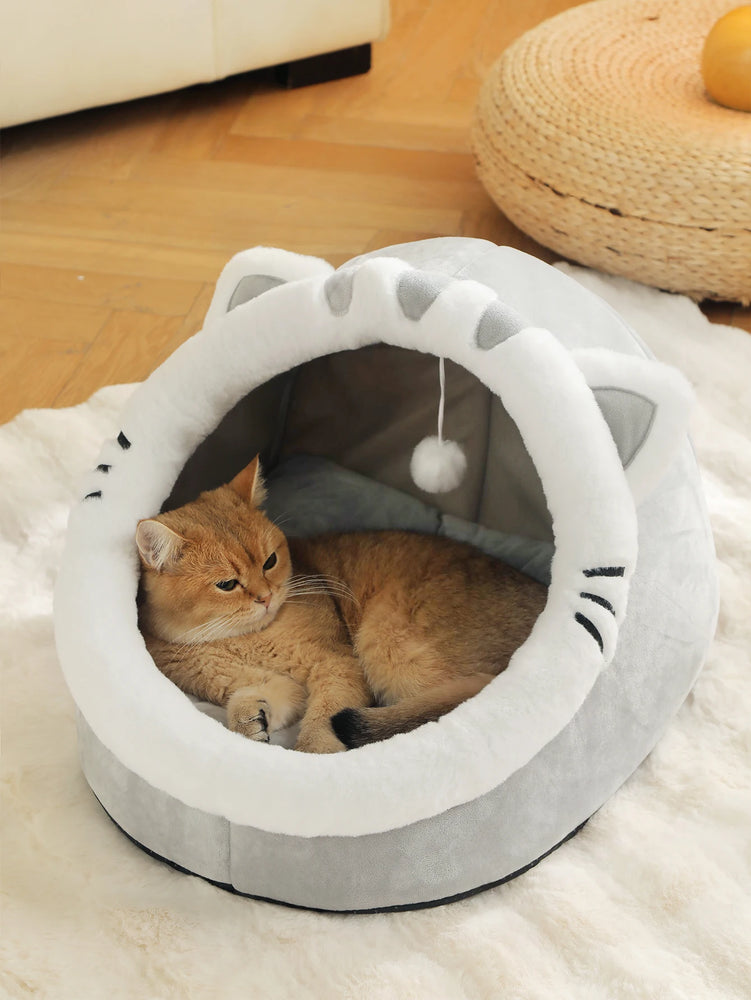 Soft Cozy Cat House Bed Tent Warm Deep Sleep Comfort Nest