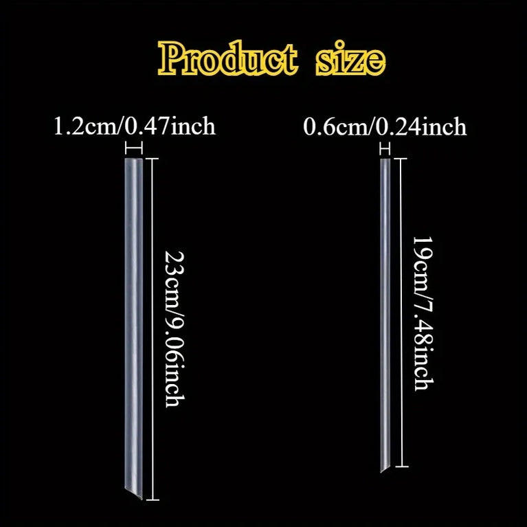 100PCS Transparent Disposable Drinking Straws for Milk Tea Coffee Smoothies